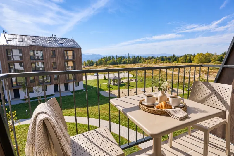Izba Altitude Studio 2655  Gerlach v Tatra Suites Holding, s.r.o. – Výhľad z balkóna