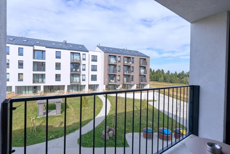 Izba Altitude Apartment 2655 Gerlach v Tatra Suites Holding, s.r.o. – Výhľad z balkóna